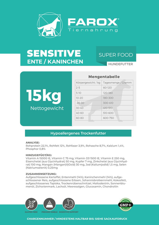 Farox Sensitive - Ente/Kaninchen
